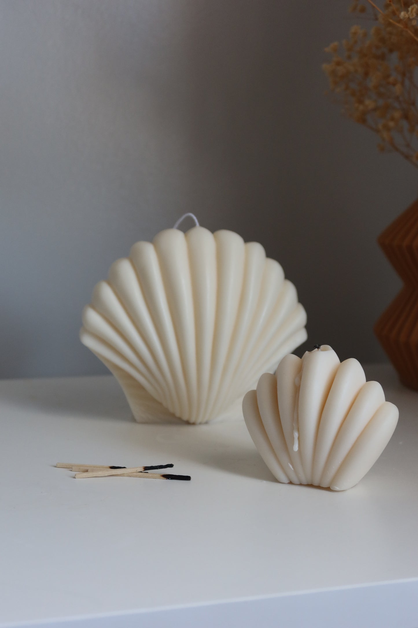 Large seashell - Decorative candle